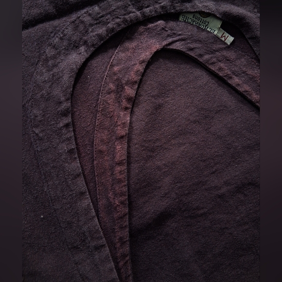 El Huarache Cottons 100% Cotton Deep Purple Pocketed Dress - Picture 10 of 10